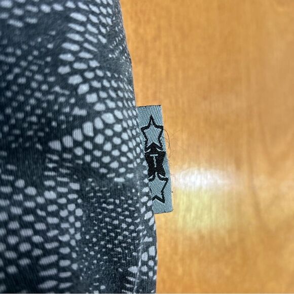 Tripp NYC Black & Grey Star Zipper Micro Skirt Goth Y2K Size XXL - Picture 9 of 12